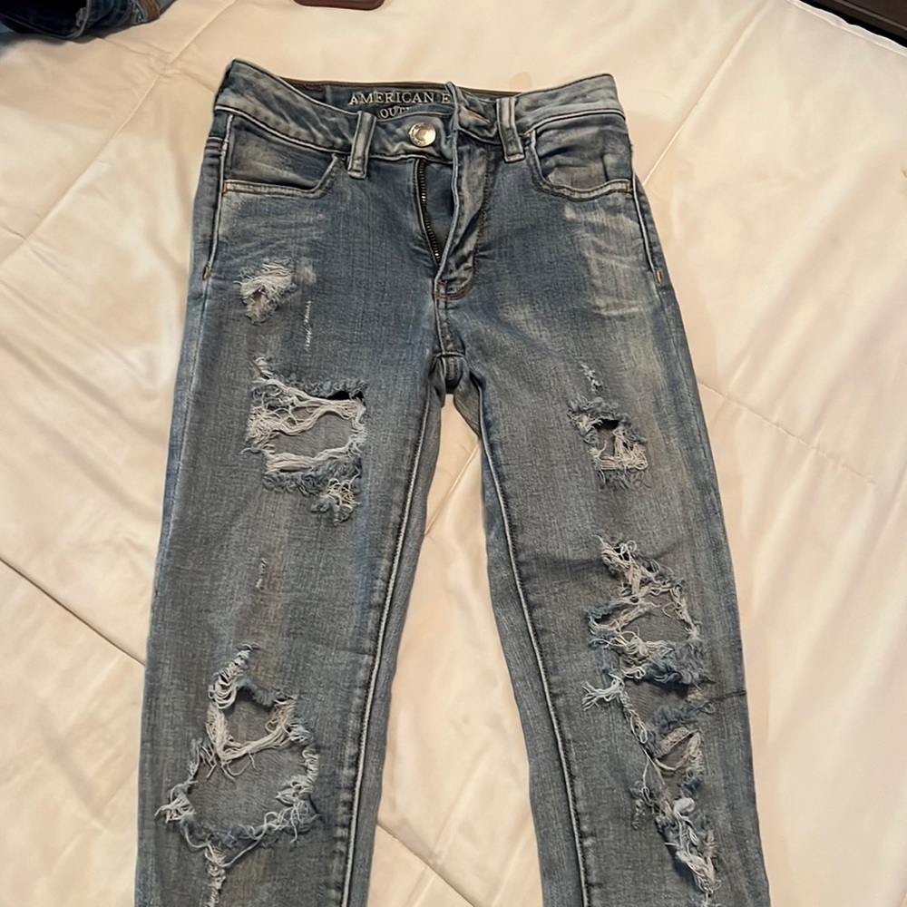 Size 0 Siper super stretch AE Jeans